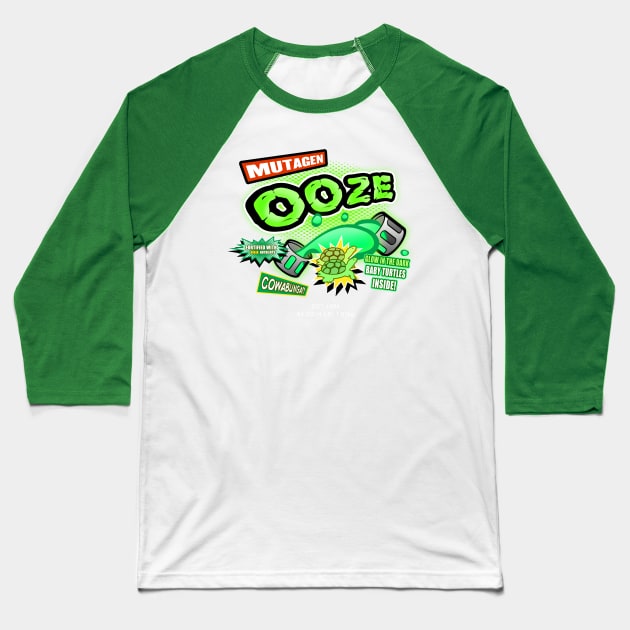 Mutagen Ooze Baseball T-Shirt by Apgar Arts